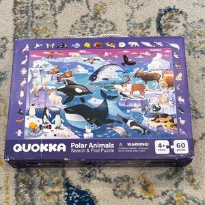 QUOKKA Polar Animals Search & Find Puzzle - Purple